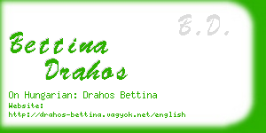 bettina drahos business card